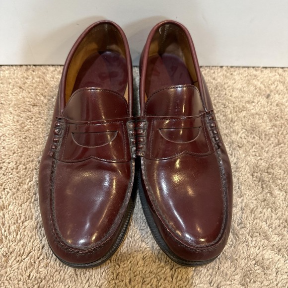 Churchs Shoes Mens Size 9 W Brown Leather Slip On Dress Oxford Round Toe main image 10